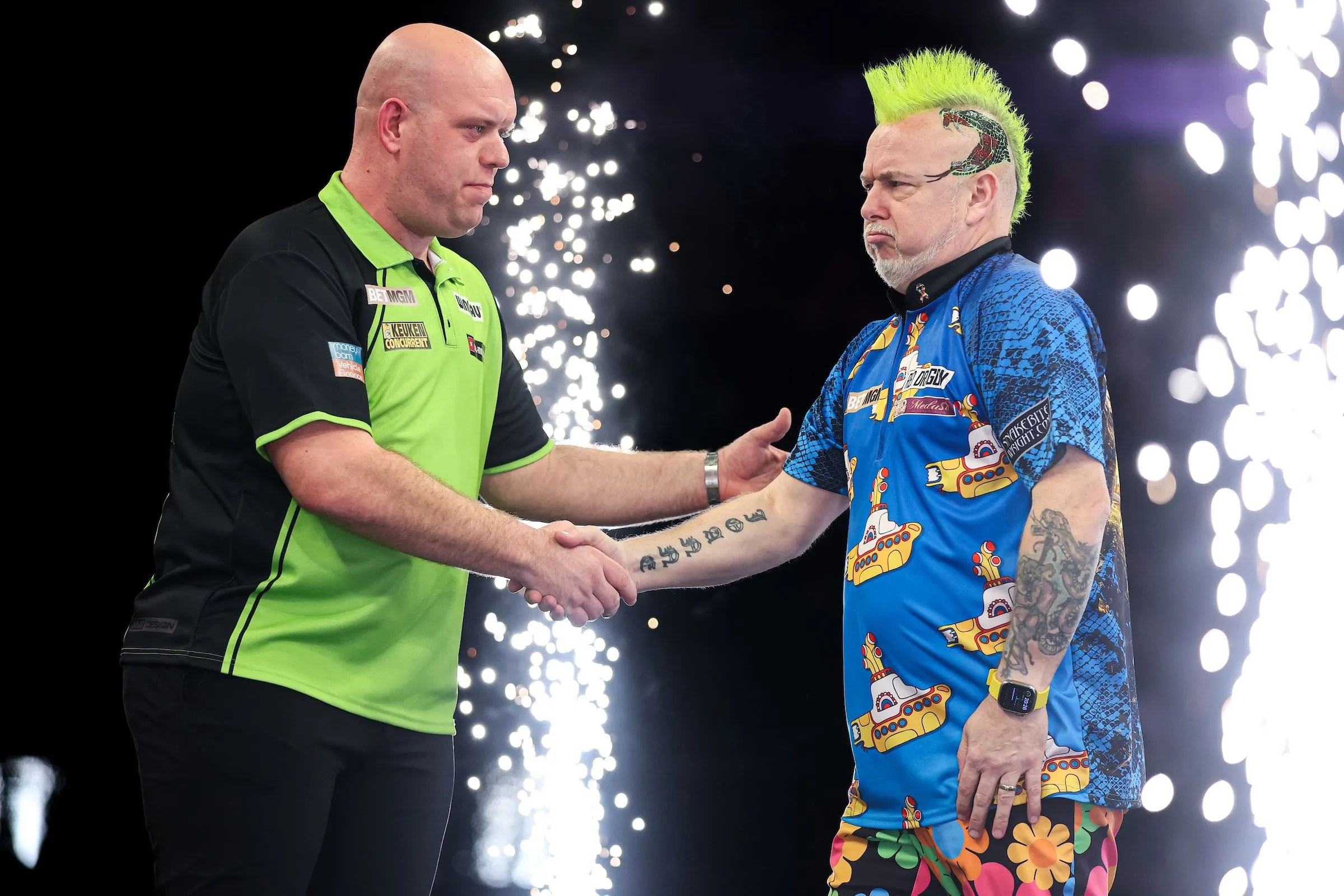 Van Gerwen entscheidet bei den Austrian Darts Open rein niederländische Dull für sich und trifft im Achtelfinale auf Wright; Rock und Ross Smith erreichen Finaltag