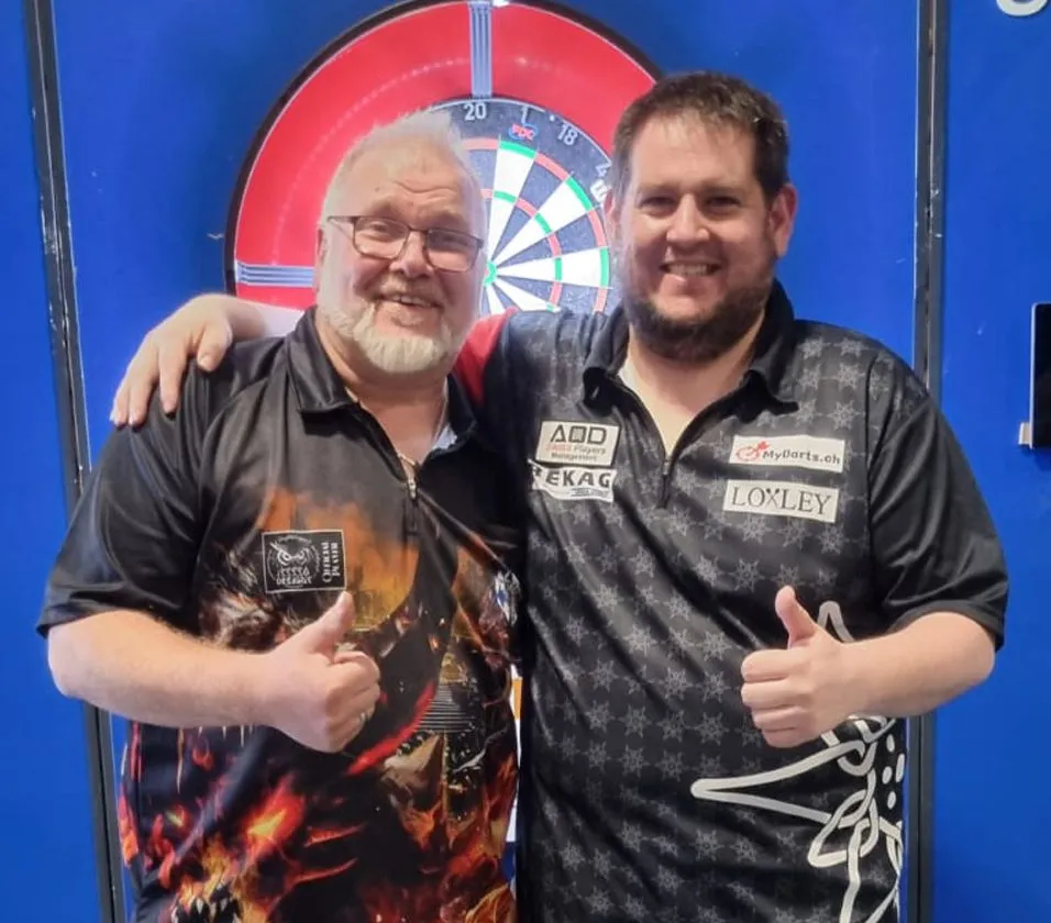 Stefan Bellmont holt sich bei der SDC Tour auf Kosten seines World Cup of Darts-Partners Bruno Stöckli Titel