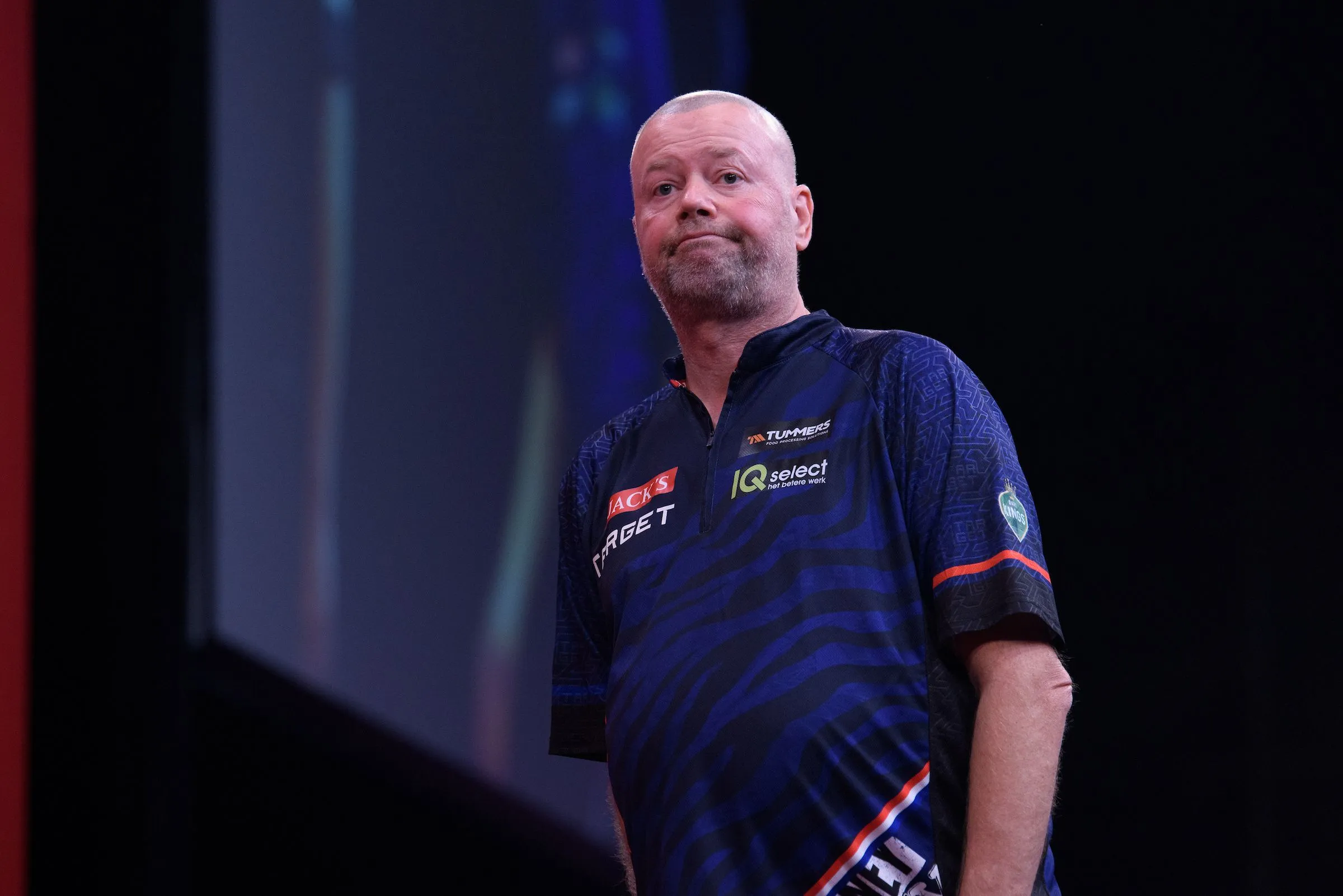 Raymond van Barneveld hat bei den World Series of Darts Finals gegen Luke Littler das Nachsehen und scheidet in Amsterdam aus
