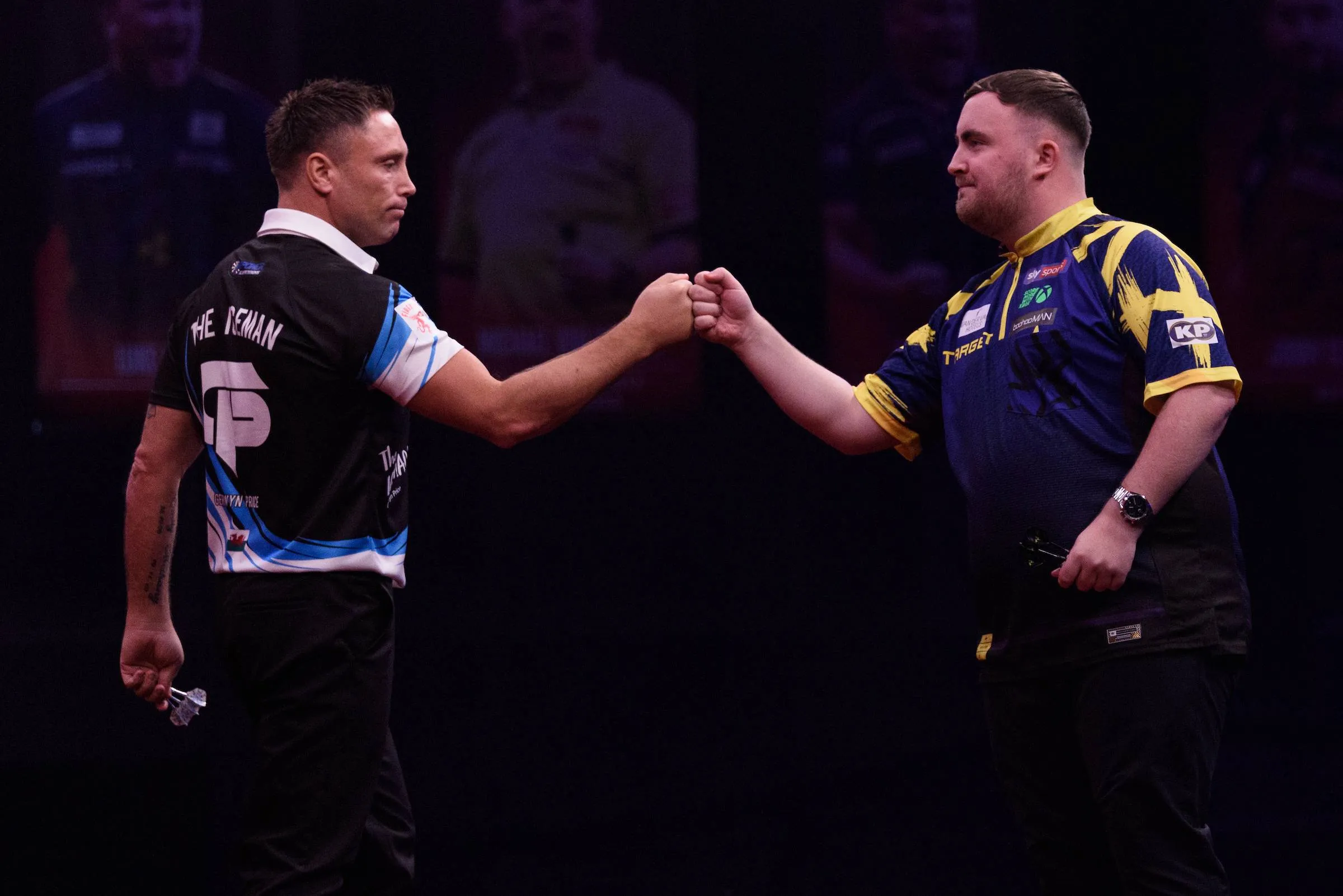 Luke Littler and Gerwyn Price