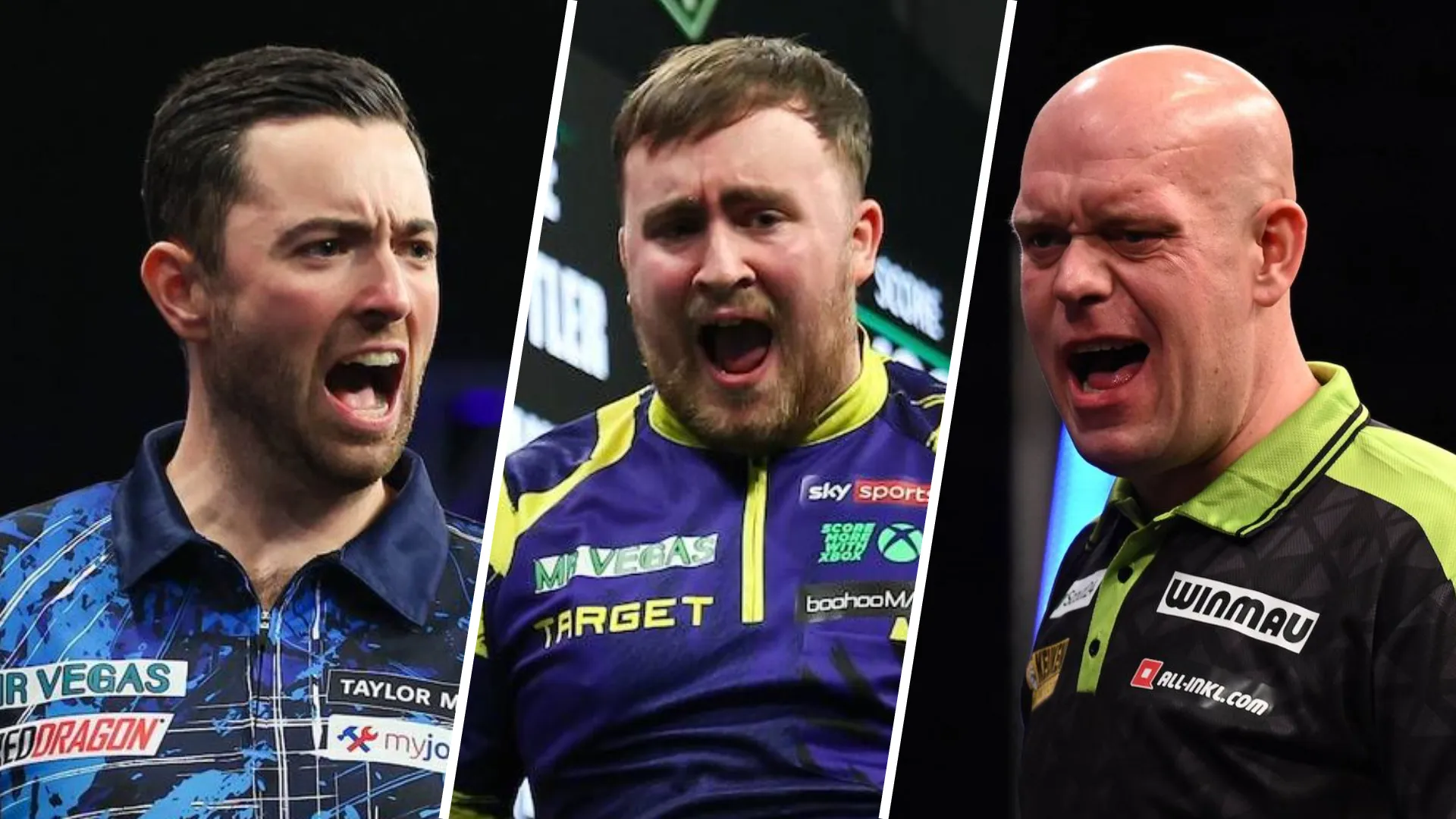 Luke Humphries, Luke Littler & Michael van Gerwen