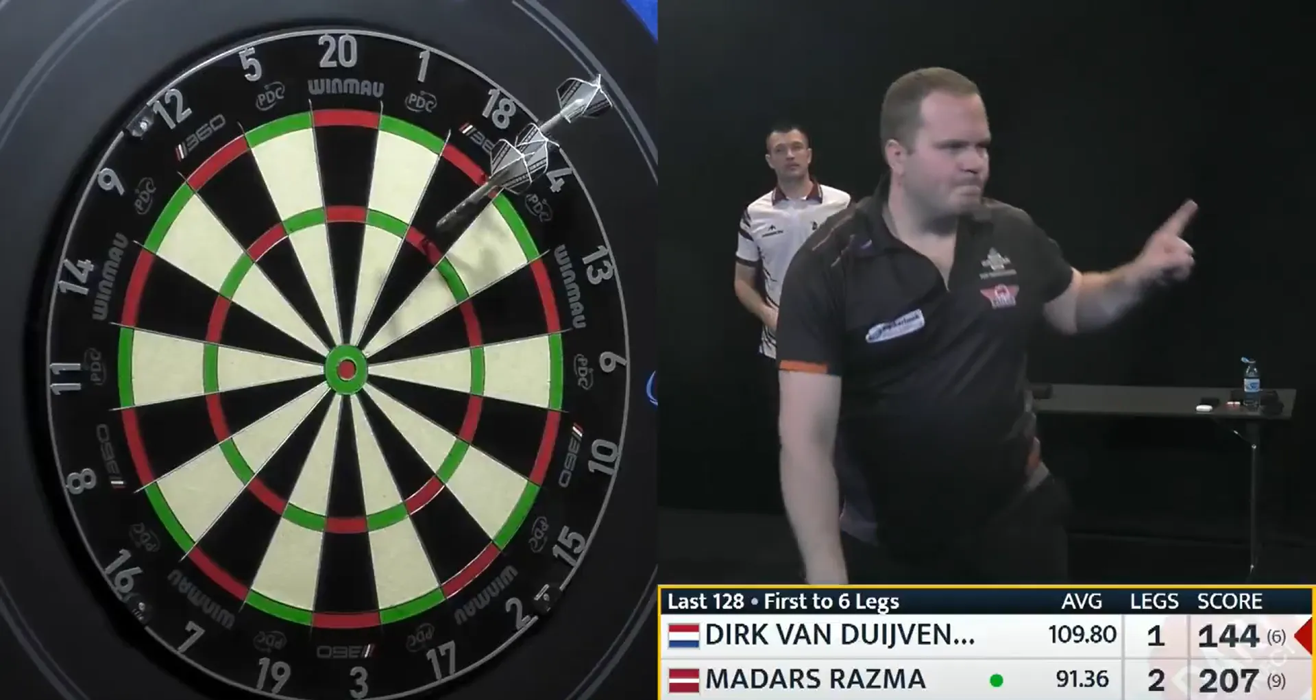 VIDEO: Dirk van Duijvenbode wirft Neundarter bei Players Championship 13