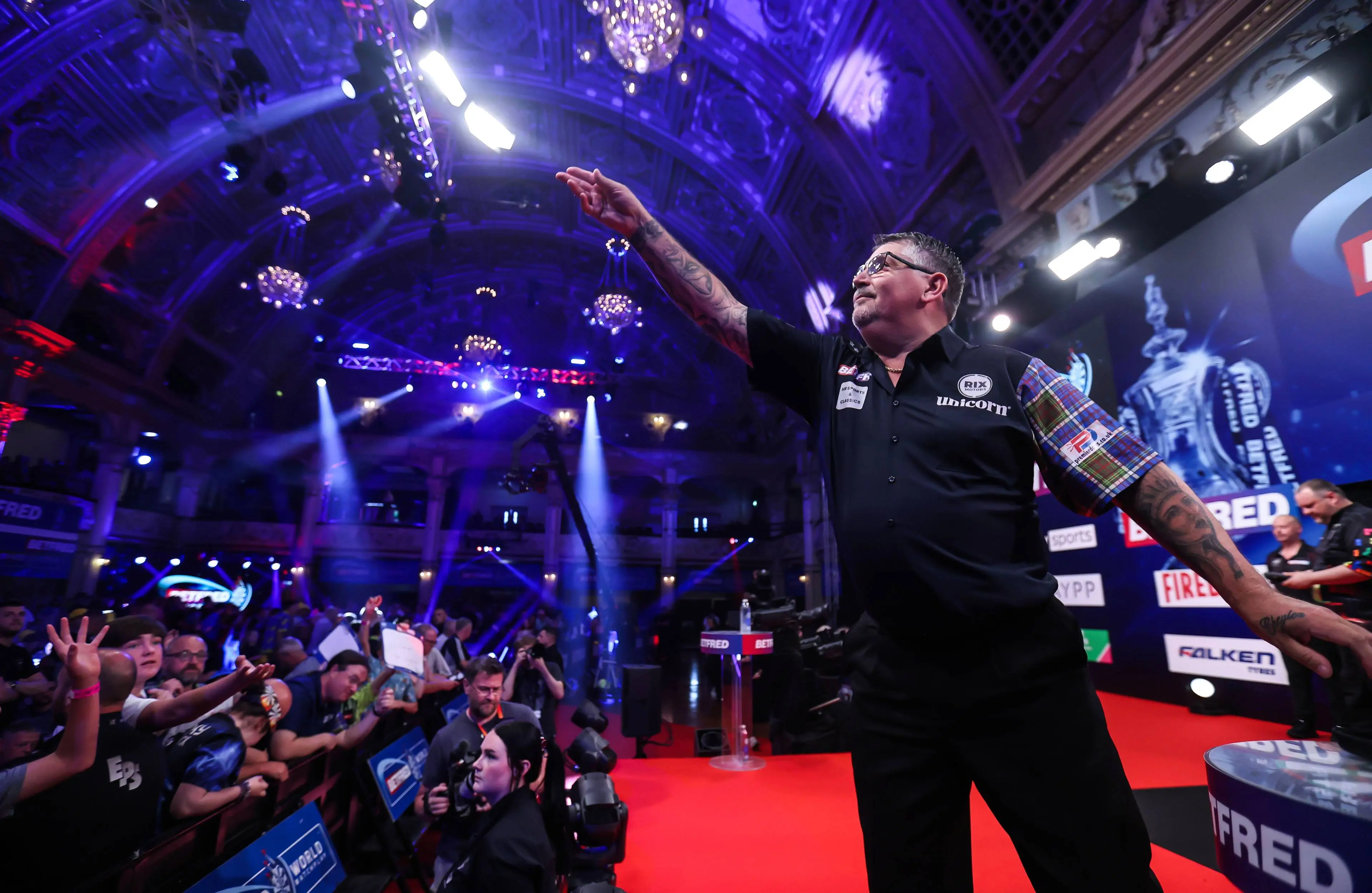 Gary Anderson at the 2026 World Matchplay