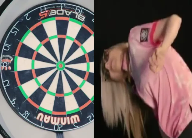 VIDEO: Sherrock speelt leg met dartbord ondersteboven