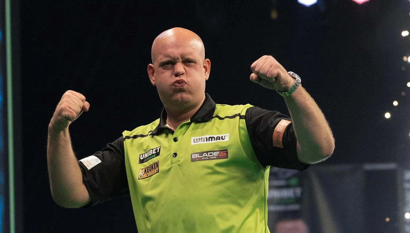 Van Gerwen sluit competitiefase Premier League in stijl af met overwinning op Wright