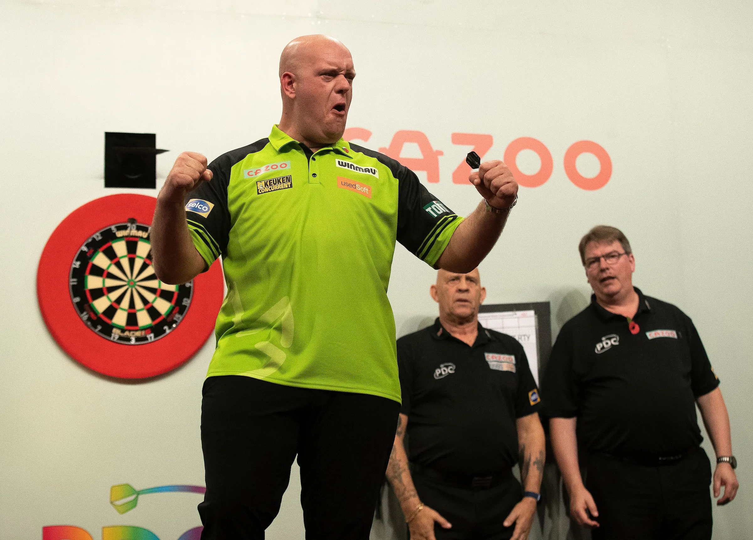 Standen groepen E-H op Grand Slam of Darts na twee speeldagen: Van Gerwen zeker van knock-outfase, Wattimena nog volop in de race