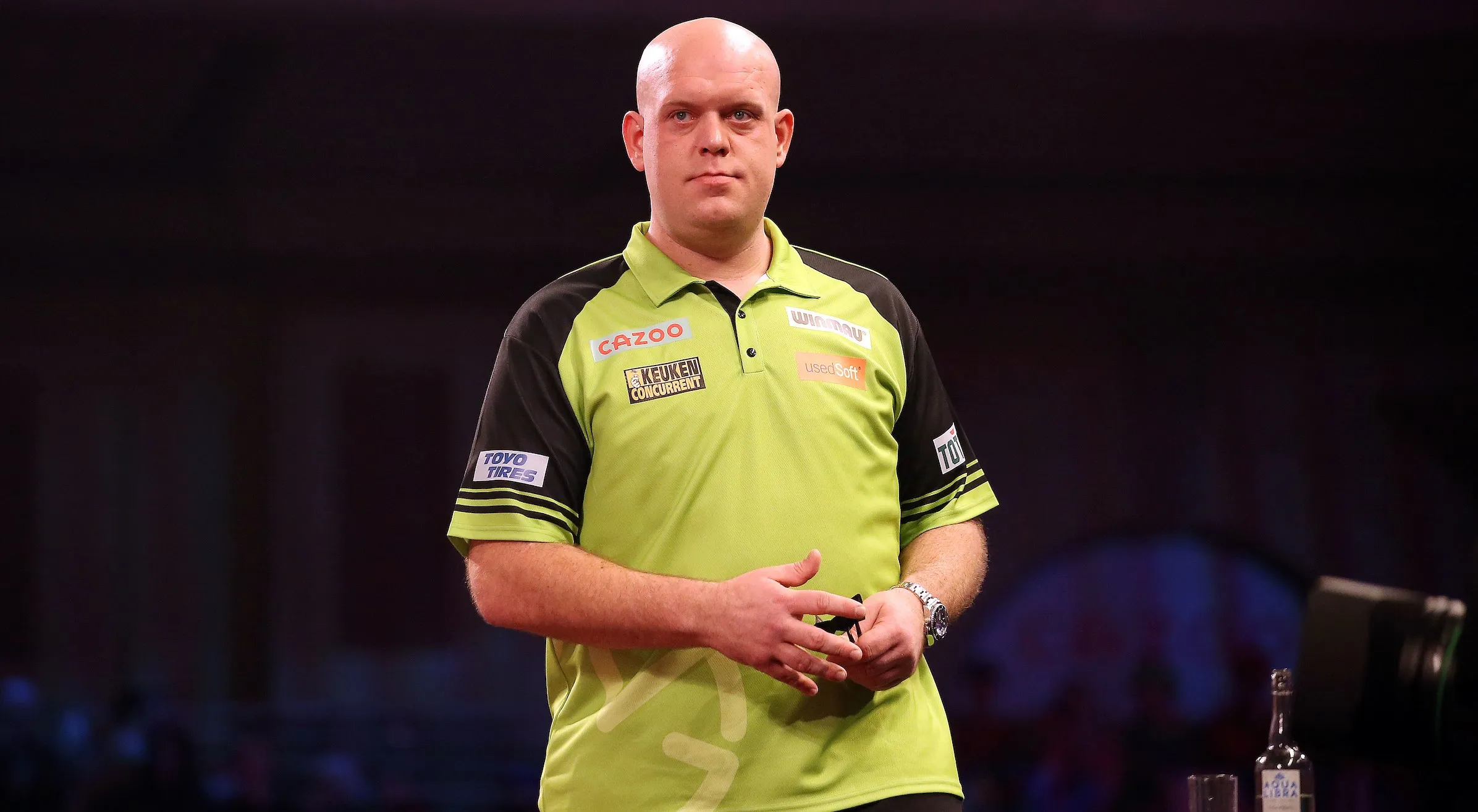 WK-droom Michael van Gerwen spat uiteen tegen Scott Williams