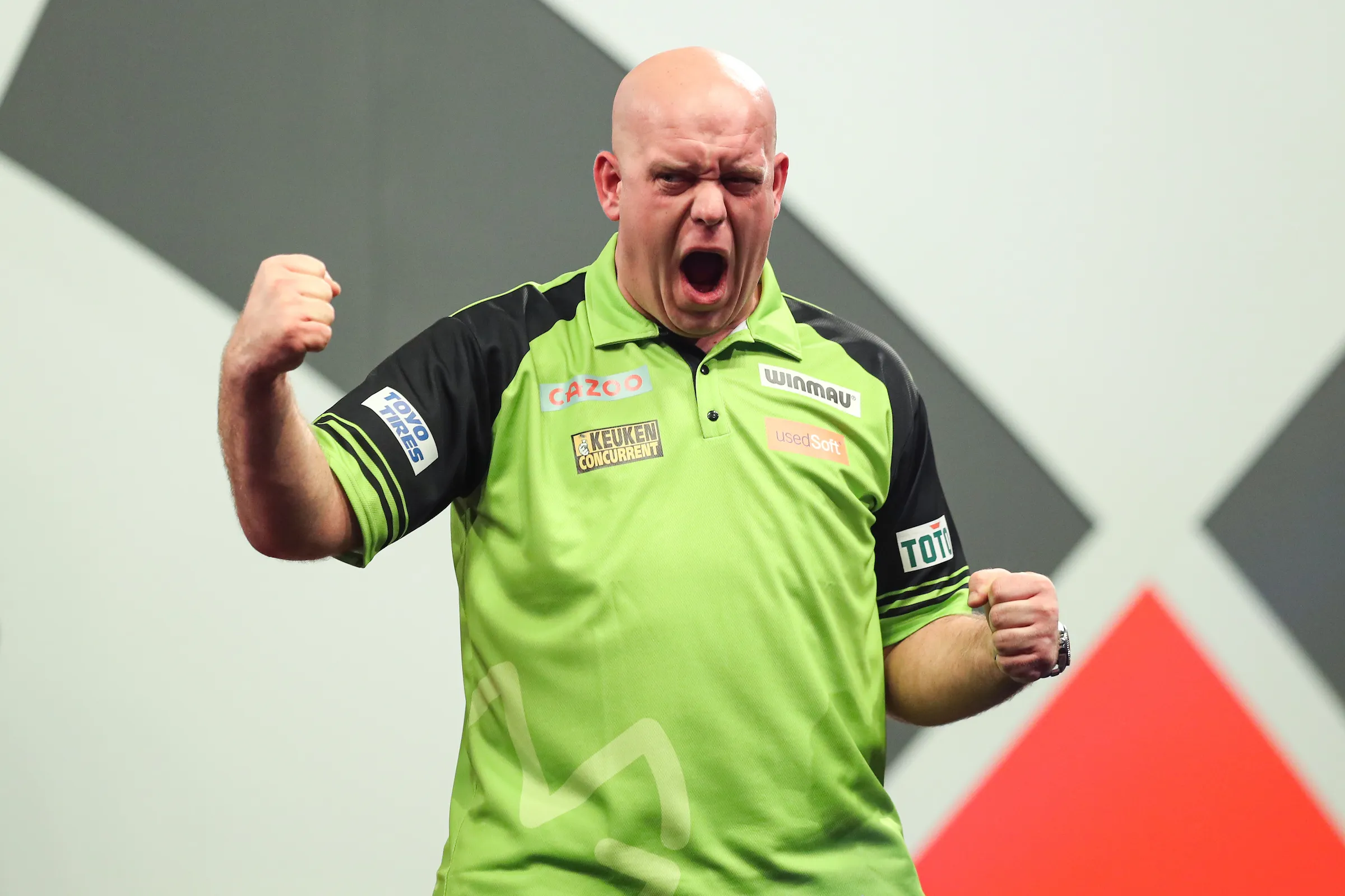 Genadeloze Van Gerwen slacht Dobey in kwartfinale WK Darts