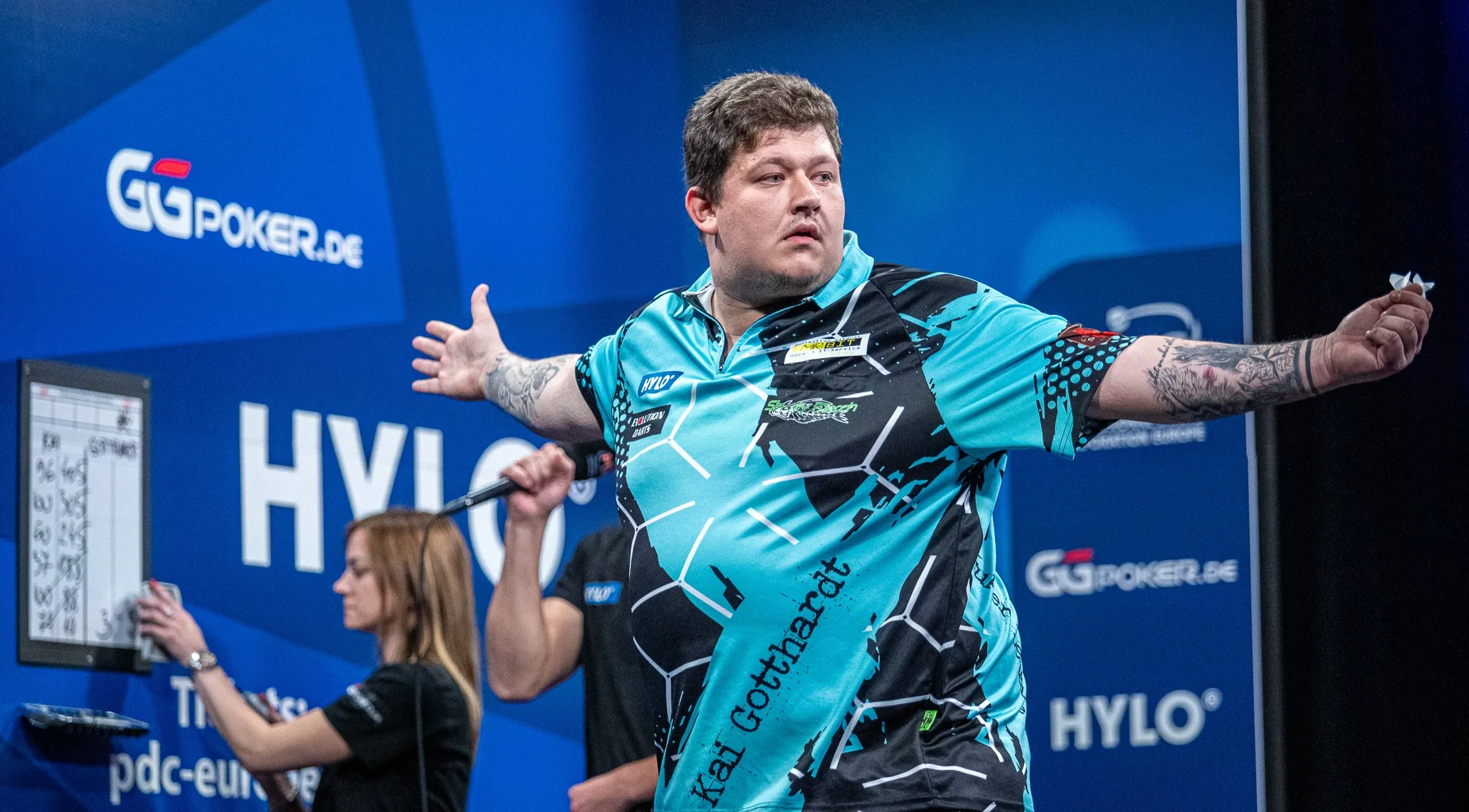 Kai Gotthardt pakt titel bij PDC Europe Super League en dwingt WK-debuut af