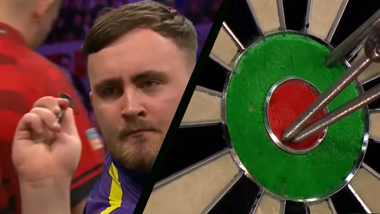 VIDEO: Luke Littler gooit op spectaculaire wijze 125 uit in weekfinale Premier League