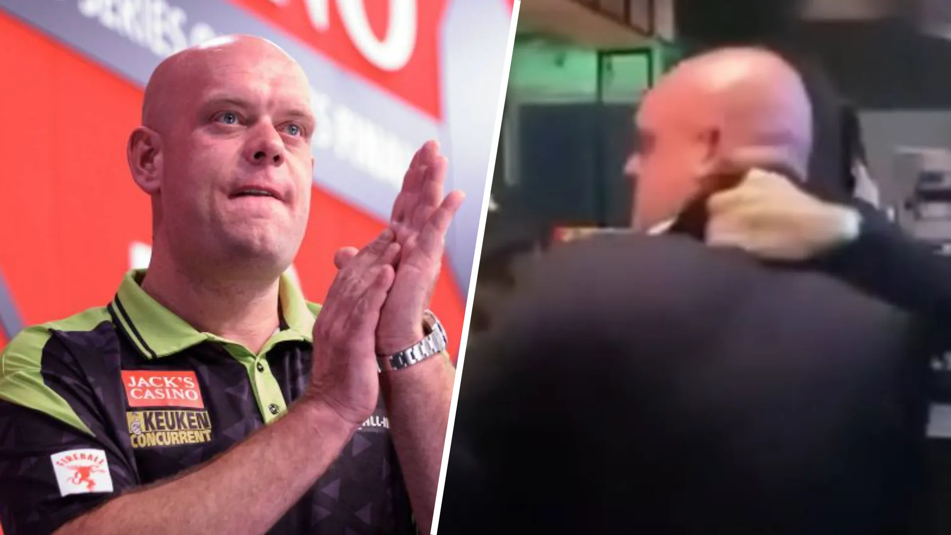 Van Gerwen reageert op uitgelekte beelden van vechtpartij: ''Het wordt spannender gemaakt dan dat het was''