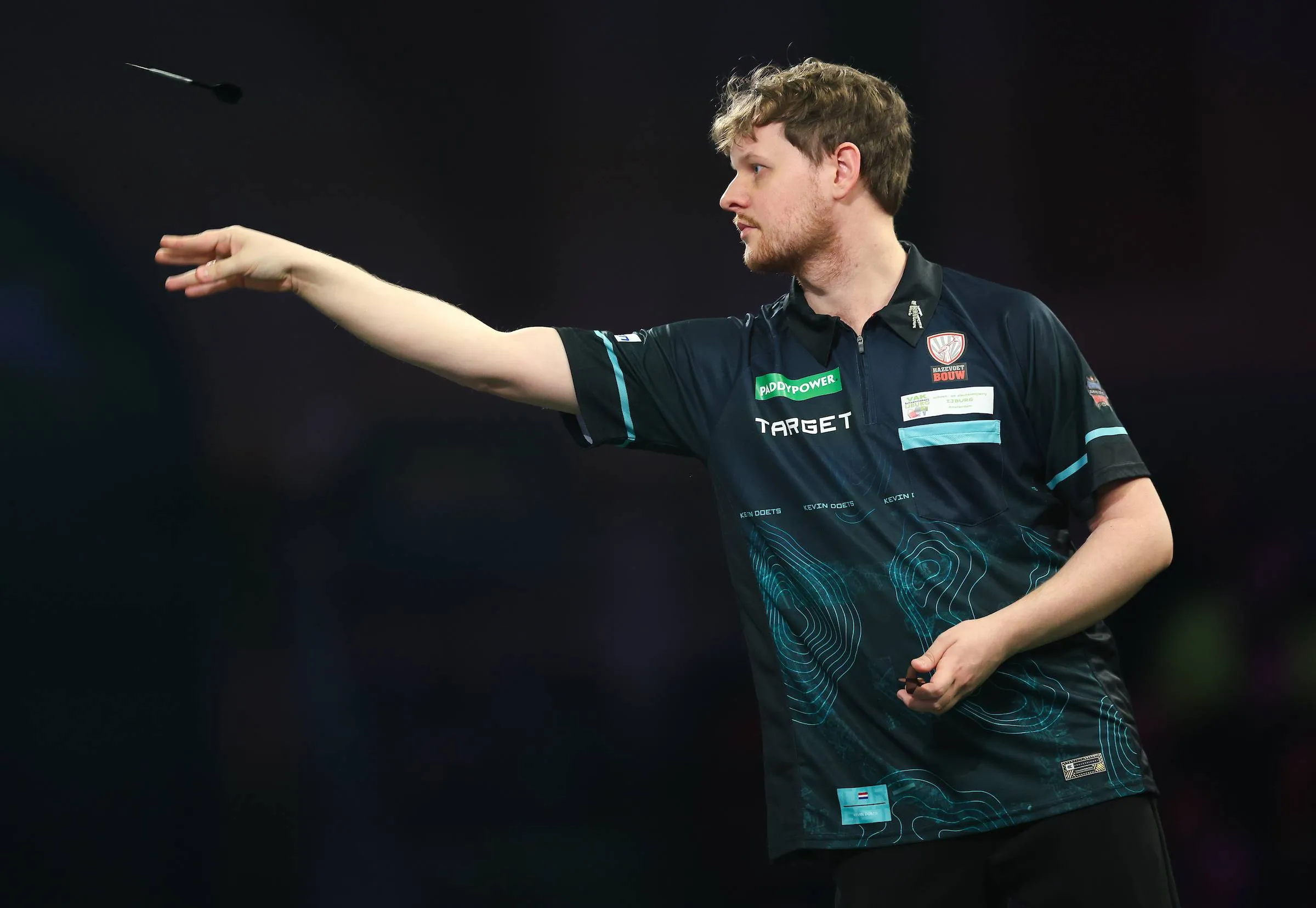 Kevin Doets in actie op het WK-podium