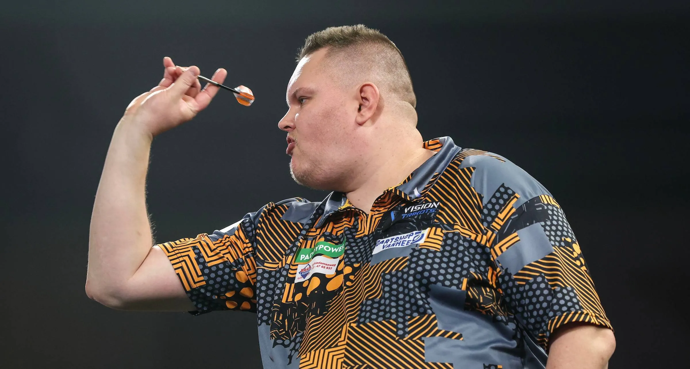 Wesley Plaisier in actie op het WK-podium