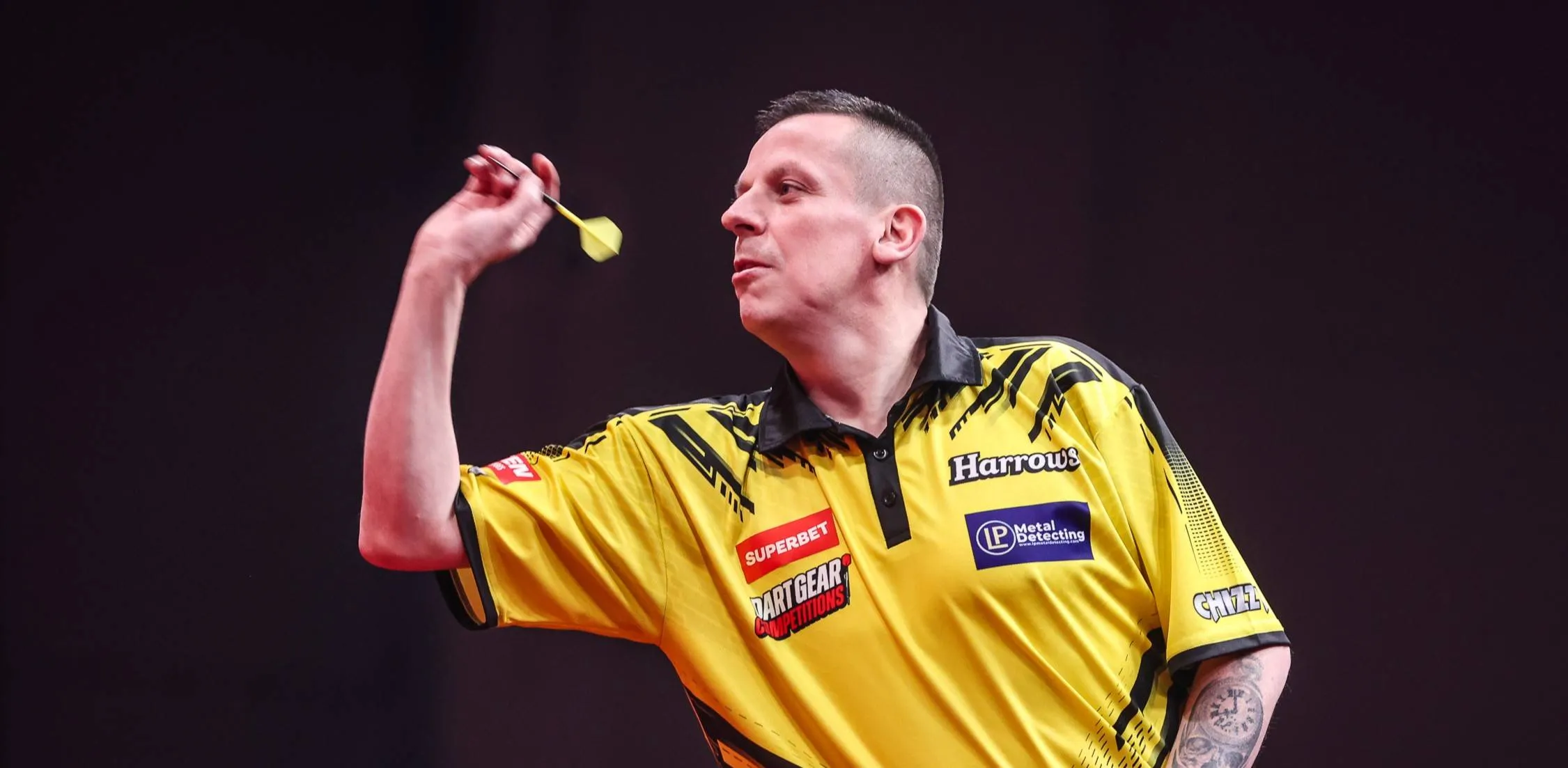 Dave Chisnall in actie