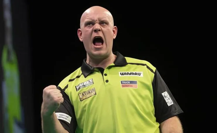 Van Gerwen ontsnapt aan vroege uitschakeling tegen Ratajski, Anderson verslaat Cross
