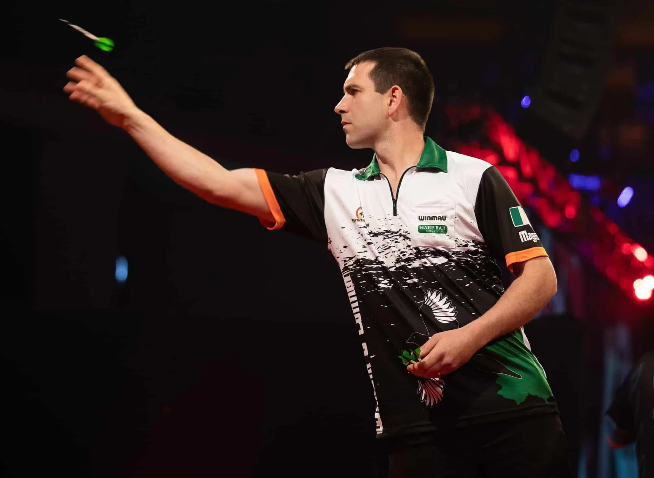 O'Connor eerste kwartfinalist EK Darts na ruime overwinning op Hughes