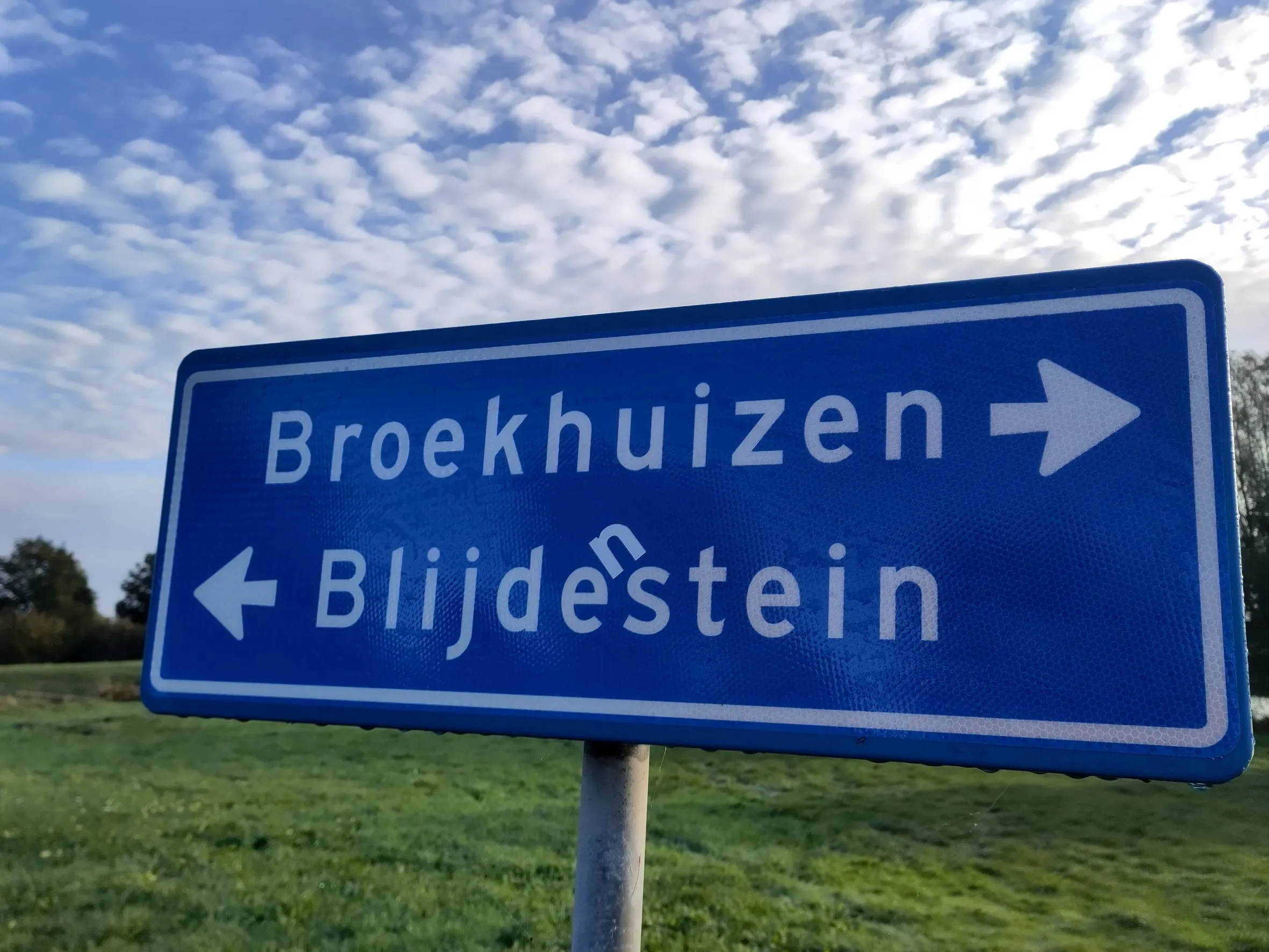 blijdenstein verbeterd straatnaambord
