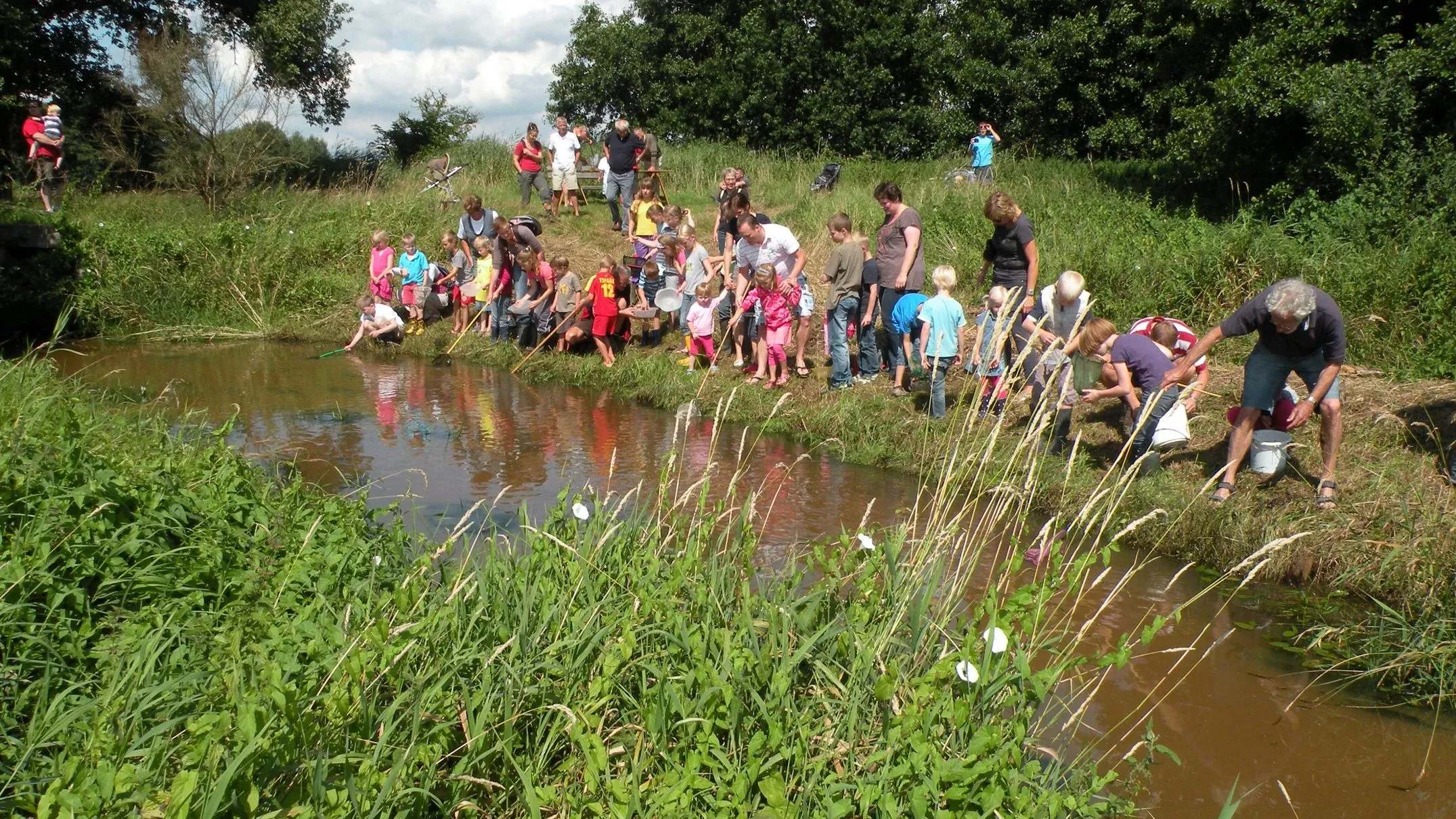 opstap 1508 waterdiertjes zoeken foto jan mager het drentse landschap