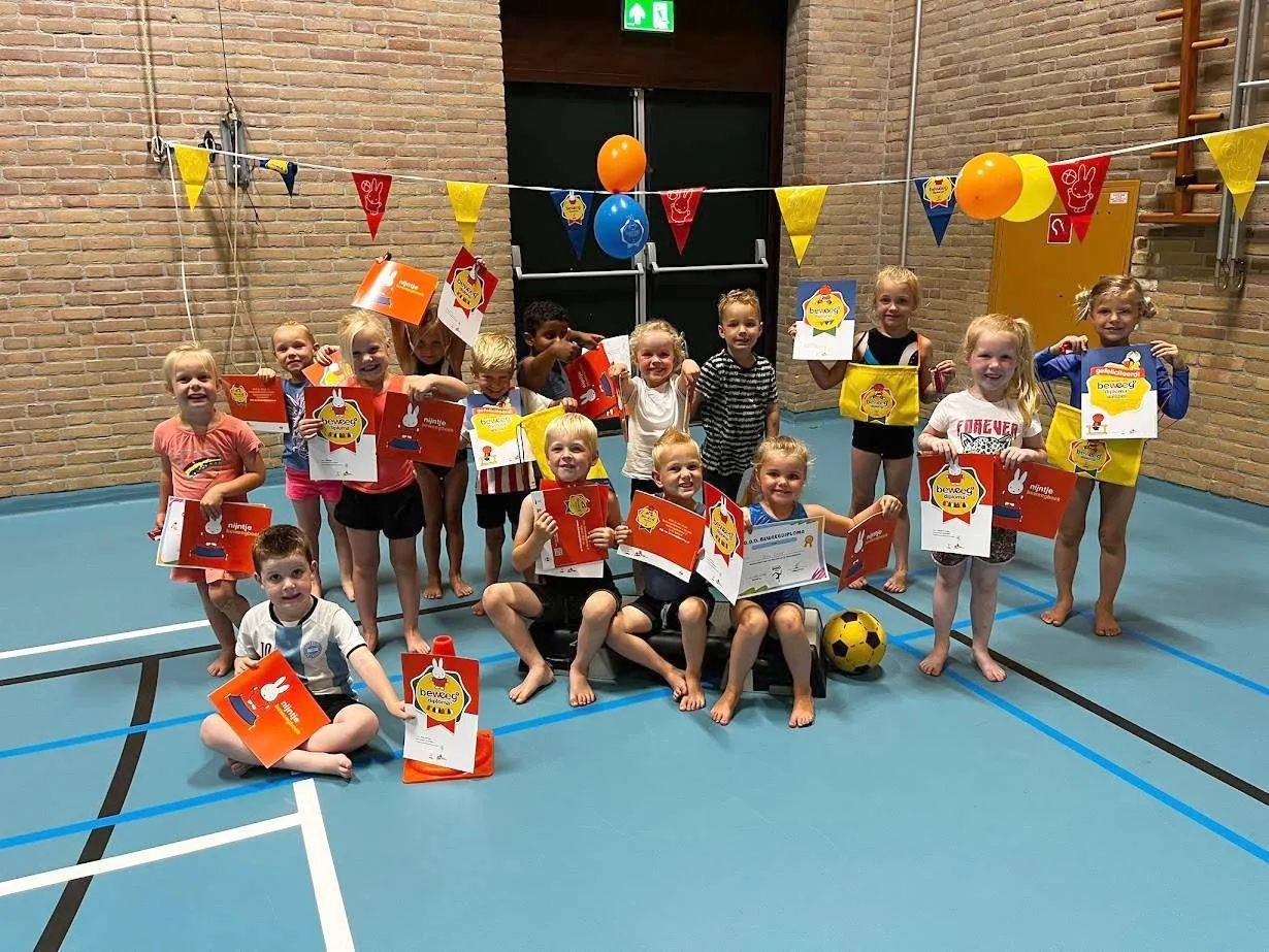 Afsluiting seizoen bij D.O.O. Ruinen met Nijntje Diploma's