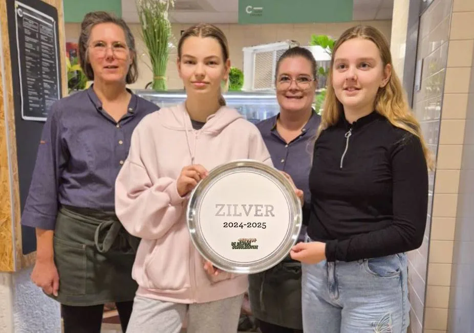 Schoolkantine Wolfsbos bekroond met zilveren schaal