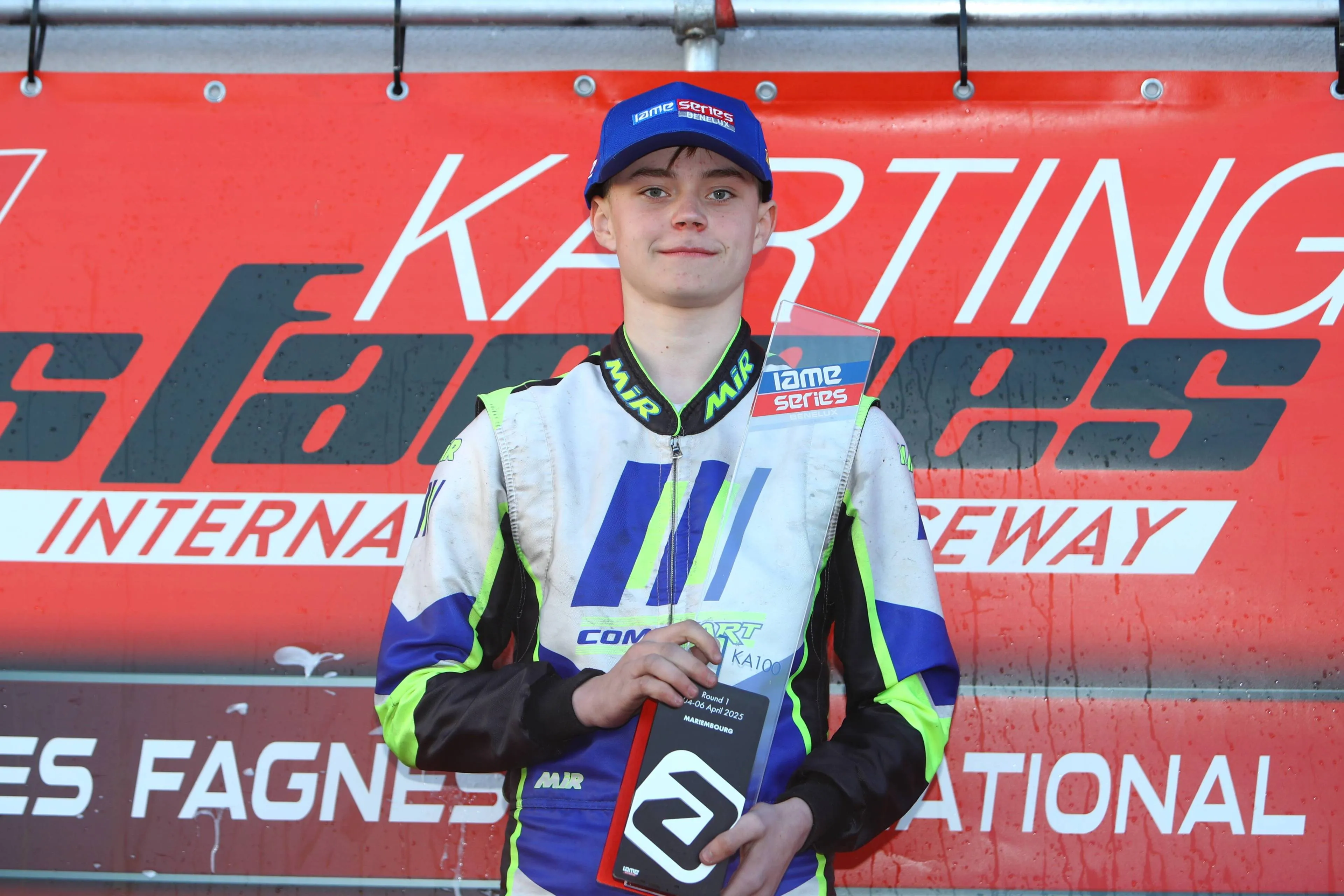 Mick Blankespoor uit Koekange domineert in KA100-klasse bij IAME Series Benelux