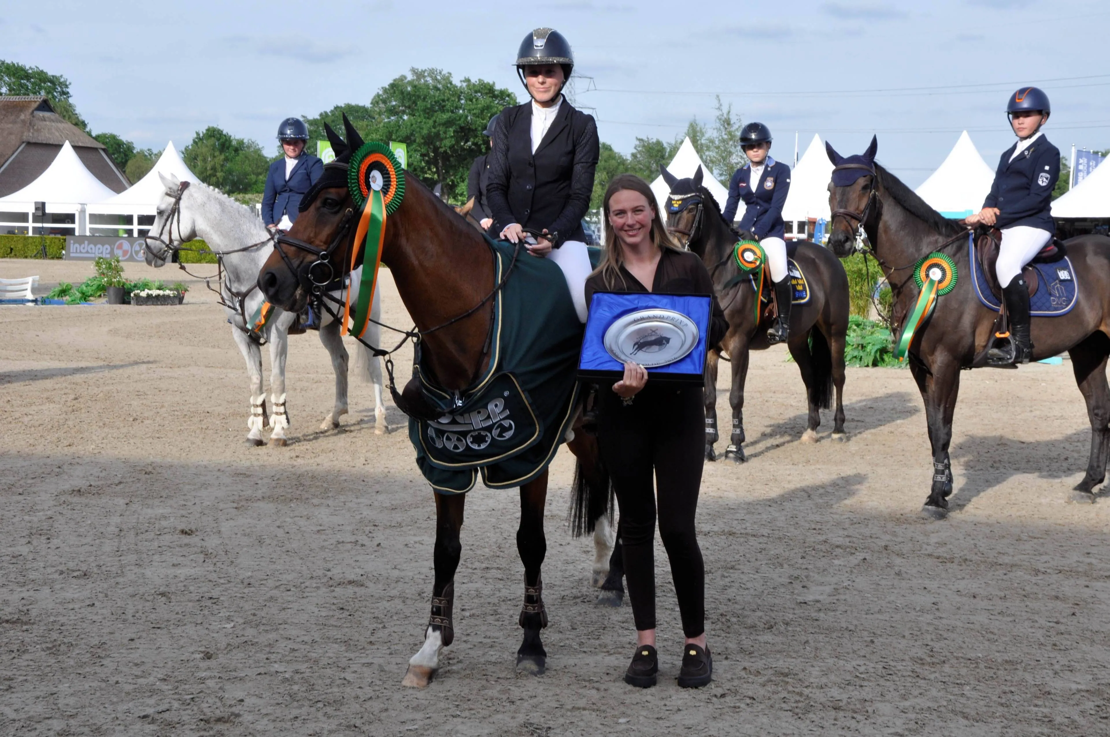 CSIO Mienie Vos huldiging Foto Fred Lubbers