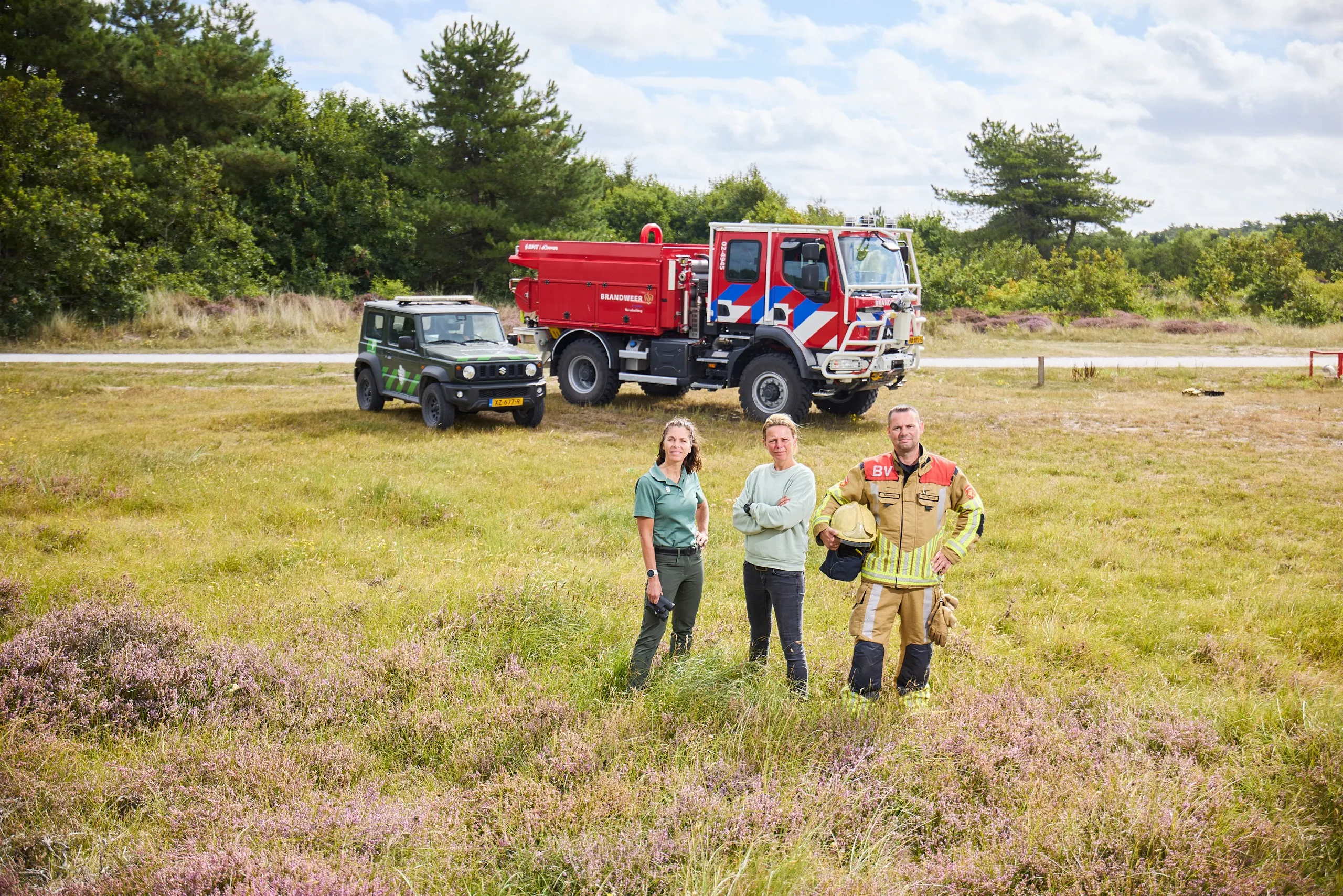 Natuurbrandpreventie - brandweer, gemeente en natuurbeheerder op Terschelling