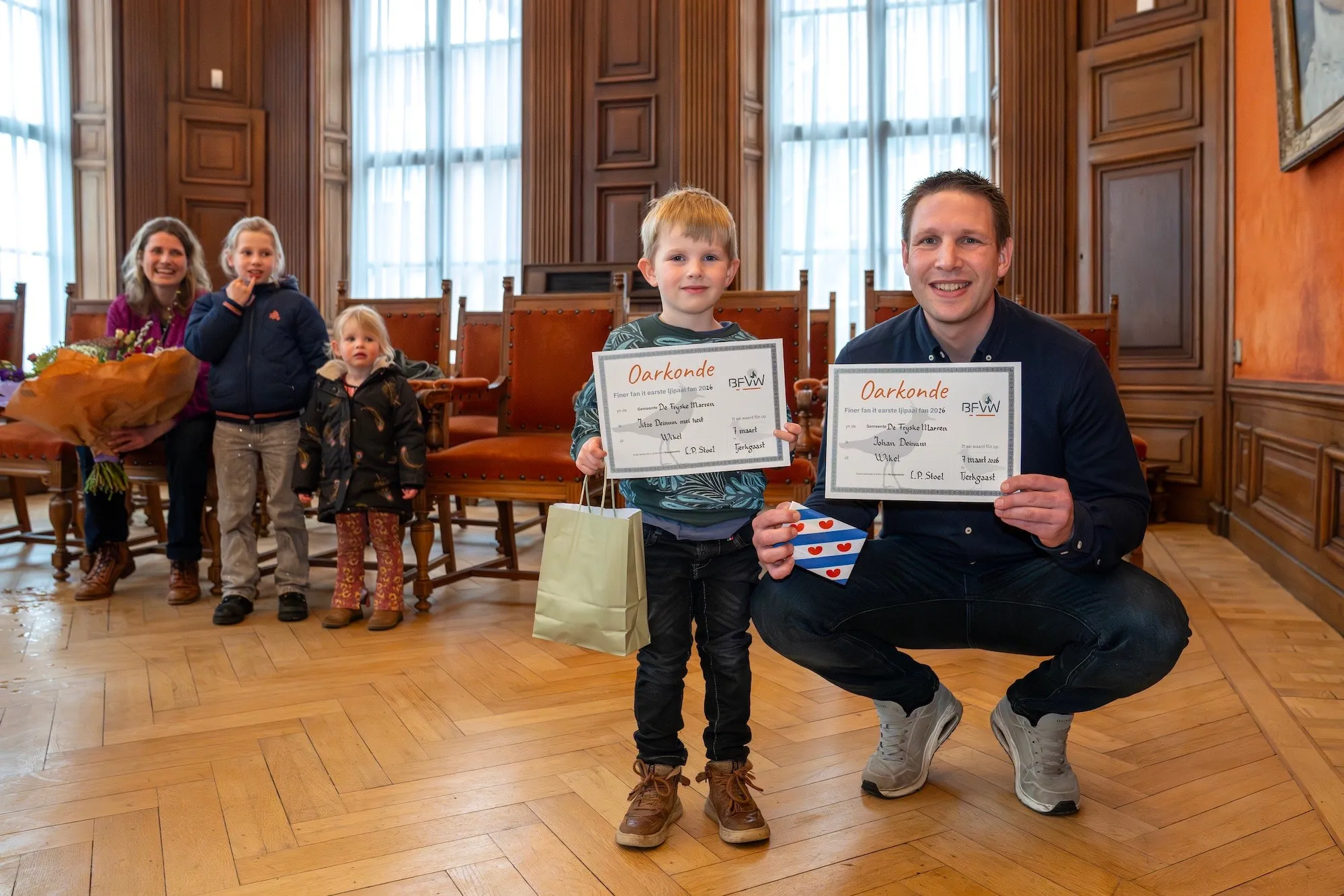 Jitze (l) en Johan Deinum