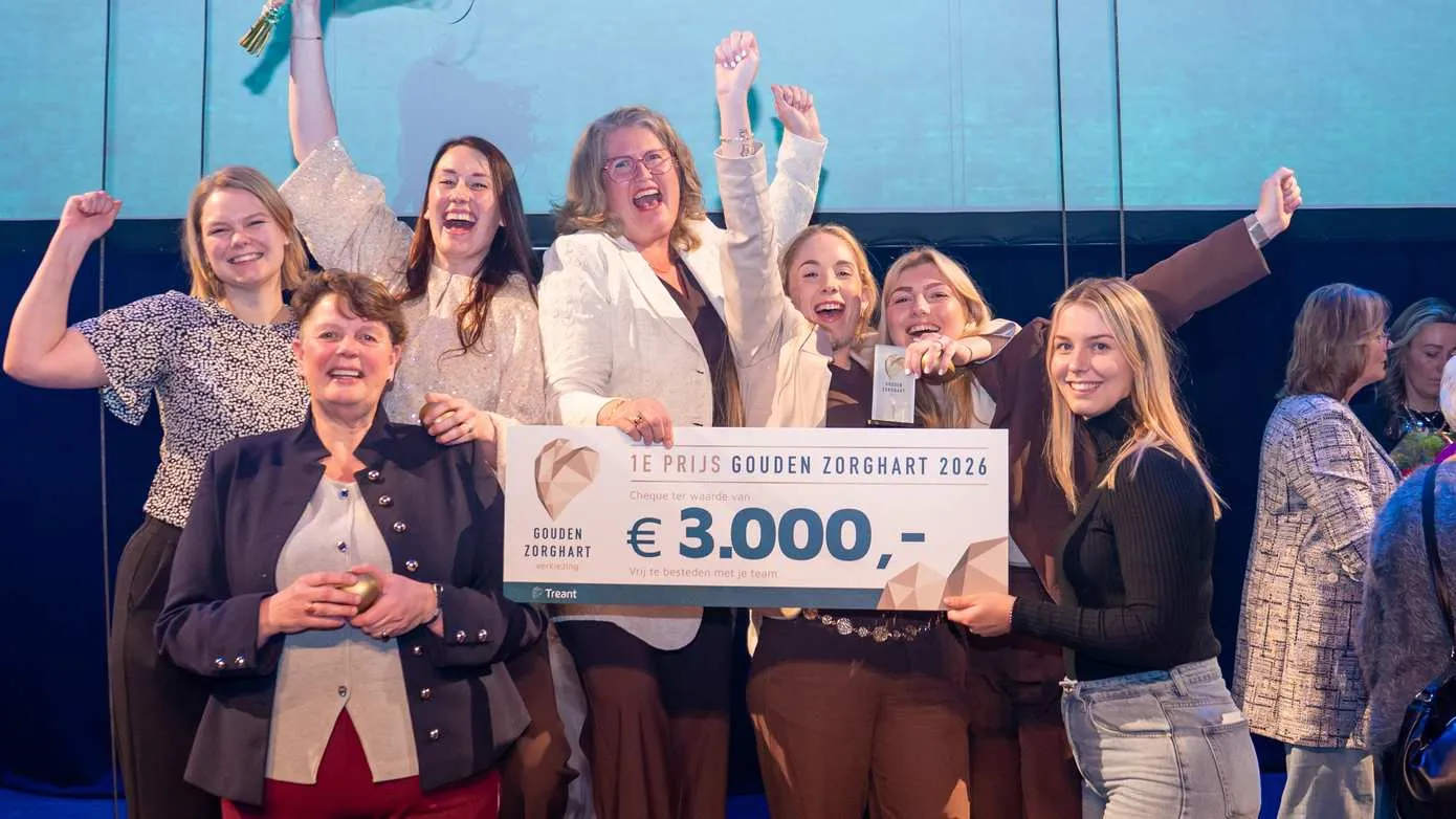 Holdert wint Gouden Zorghartverkiezing Treant voor de best zorg in de laatste levensfase