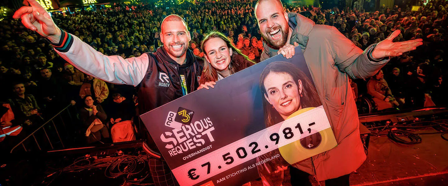 3FM Serious Request haalt vele miljoenen op voor Stichting ALS Nederland