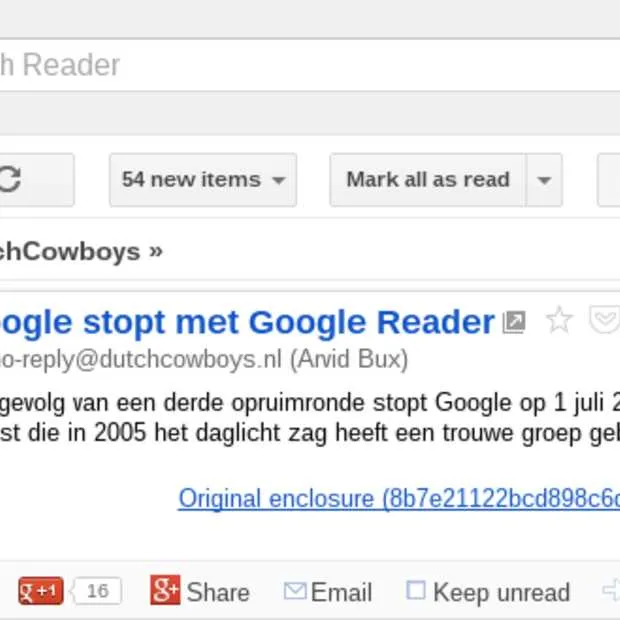 alternatieven voor google reader