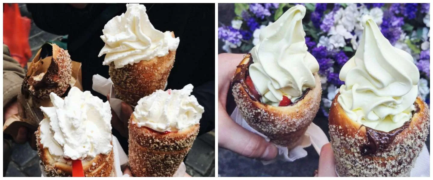 chimney cakes donut ijsje