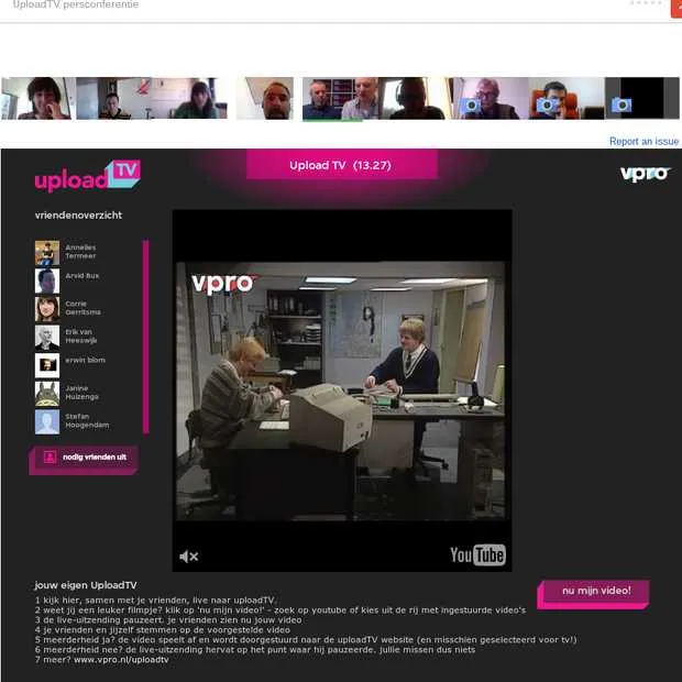 de regie in handen bij uploadtv via een