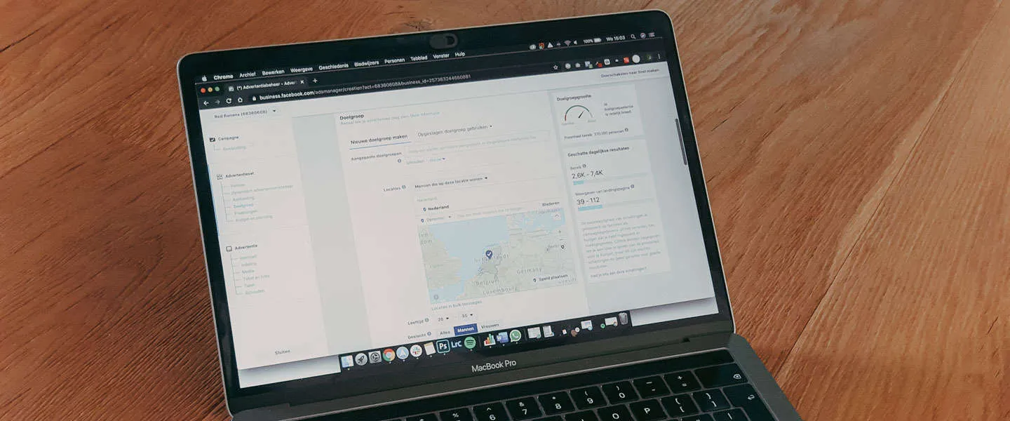 facebook advertenties optimaliseren macbook