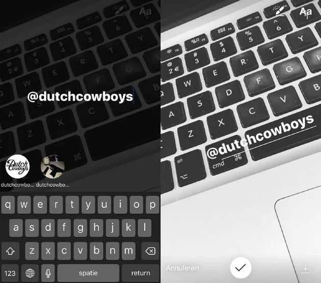 instagram stories taggen