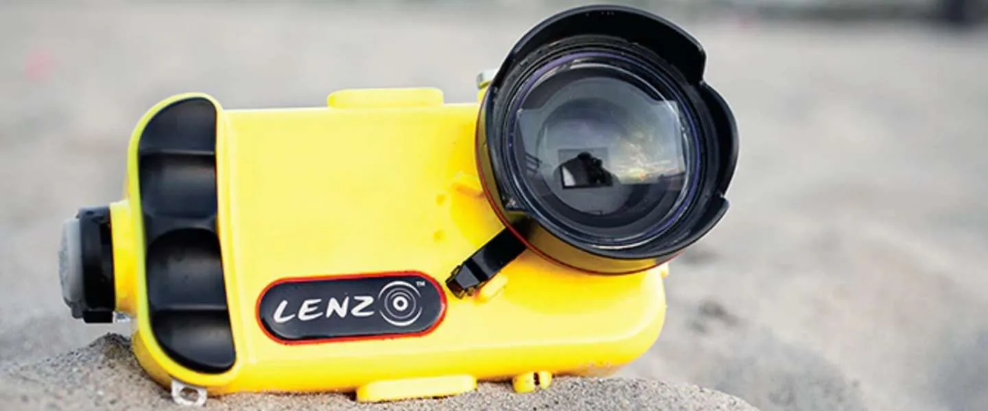lenzo onderwater behuizing iphone