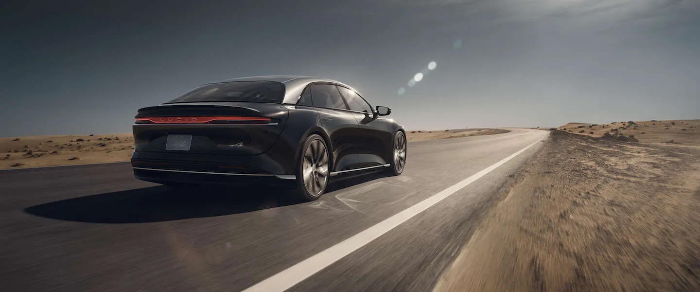 lucid air range