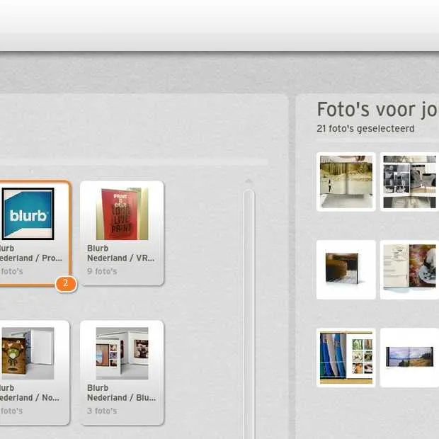 met blurb zet je ook je facebook vriende