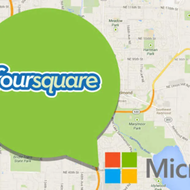 microsoft gaat foursquare data en techno