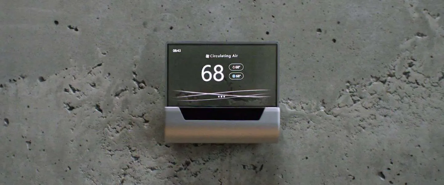 microsoft thermostaat cortana glas