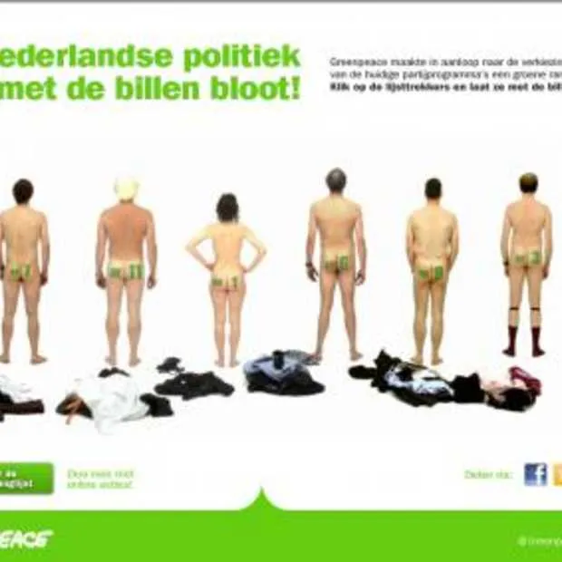 nederlandse politici gaan met de billen