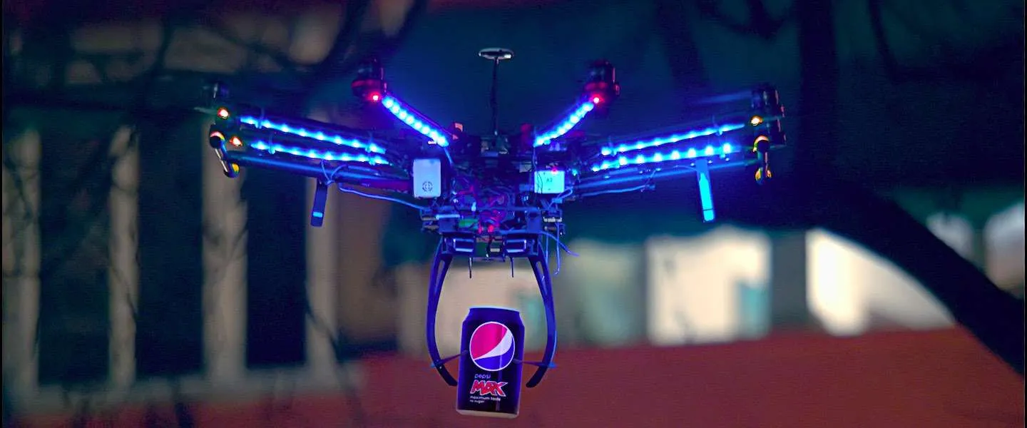 pepsi max drone voetbal genius