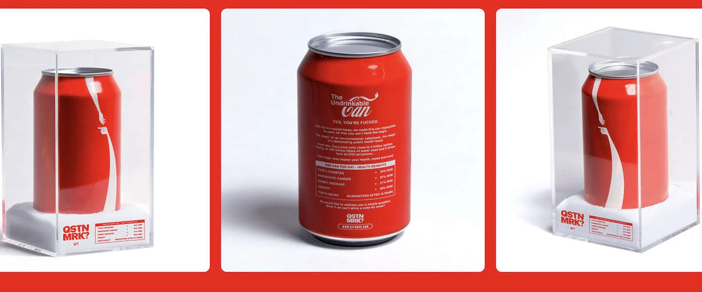 the undrinkable can coca cola