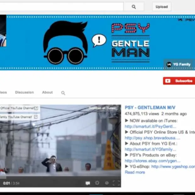 youtube kanaal psy bereikt 3 miljard vie