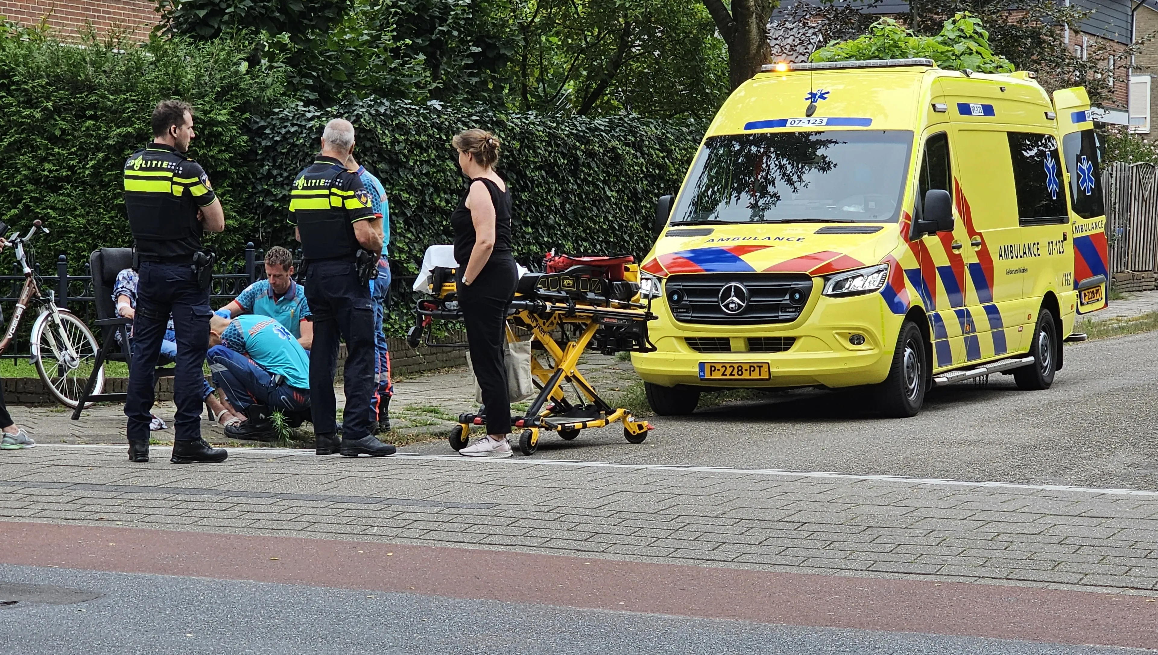 vrouw gewond