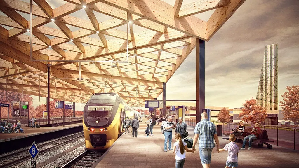 perron nieuwe station ede wageningen foto spoorzone 1024x576