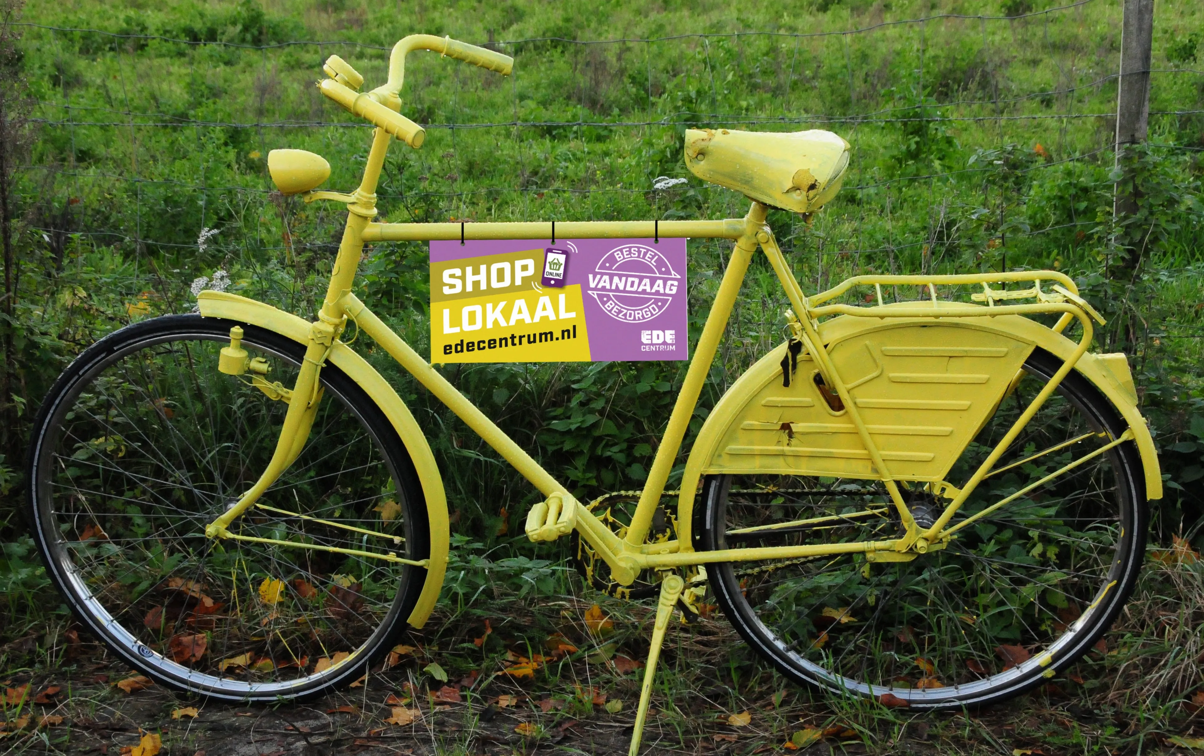 gele fiets ede centrum