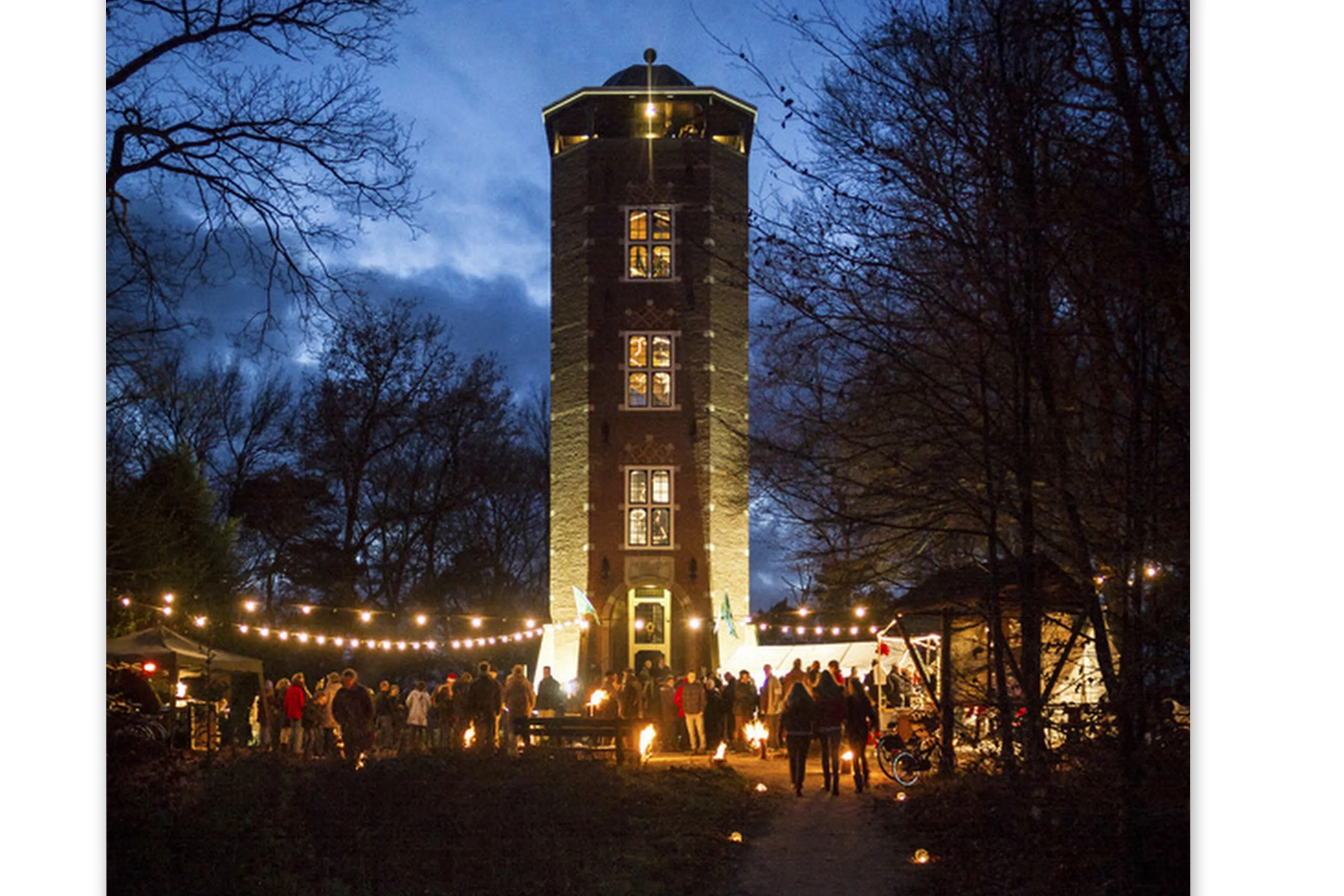 koepel met kerst