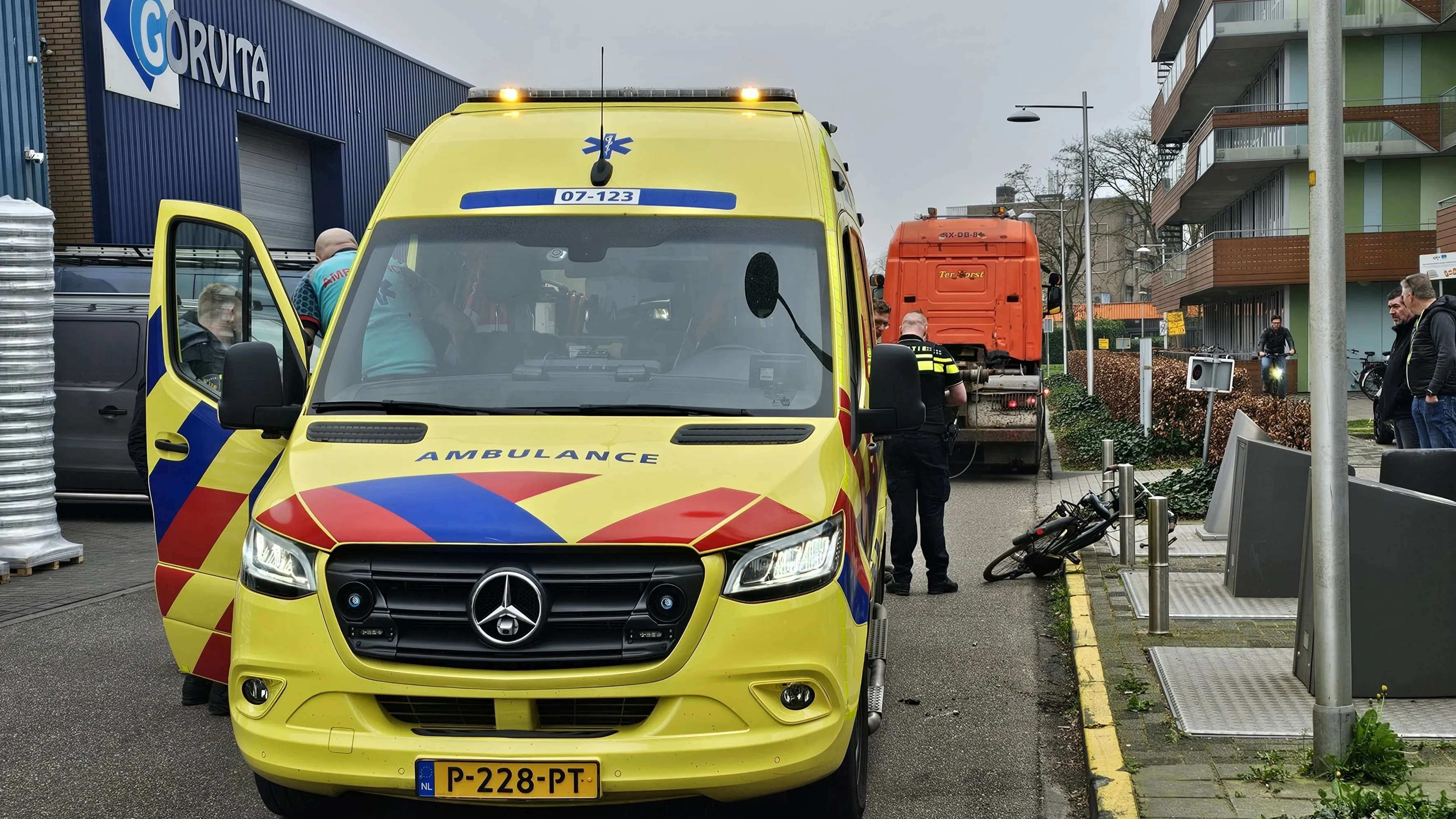 ongeval fiets vrachtauto