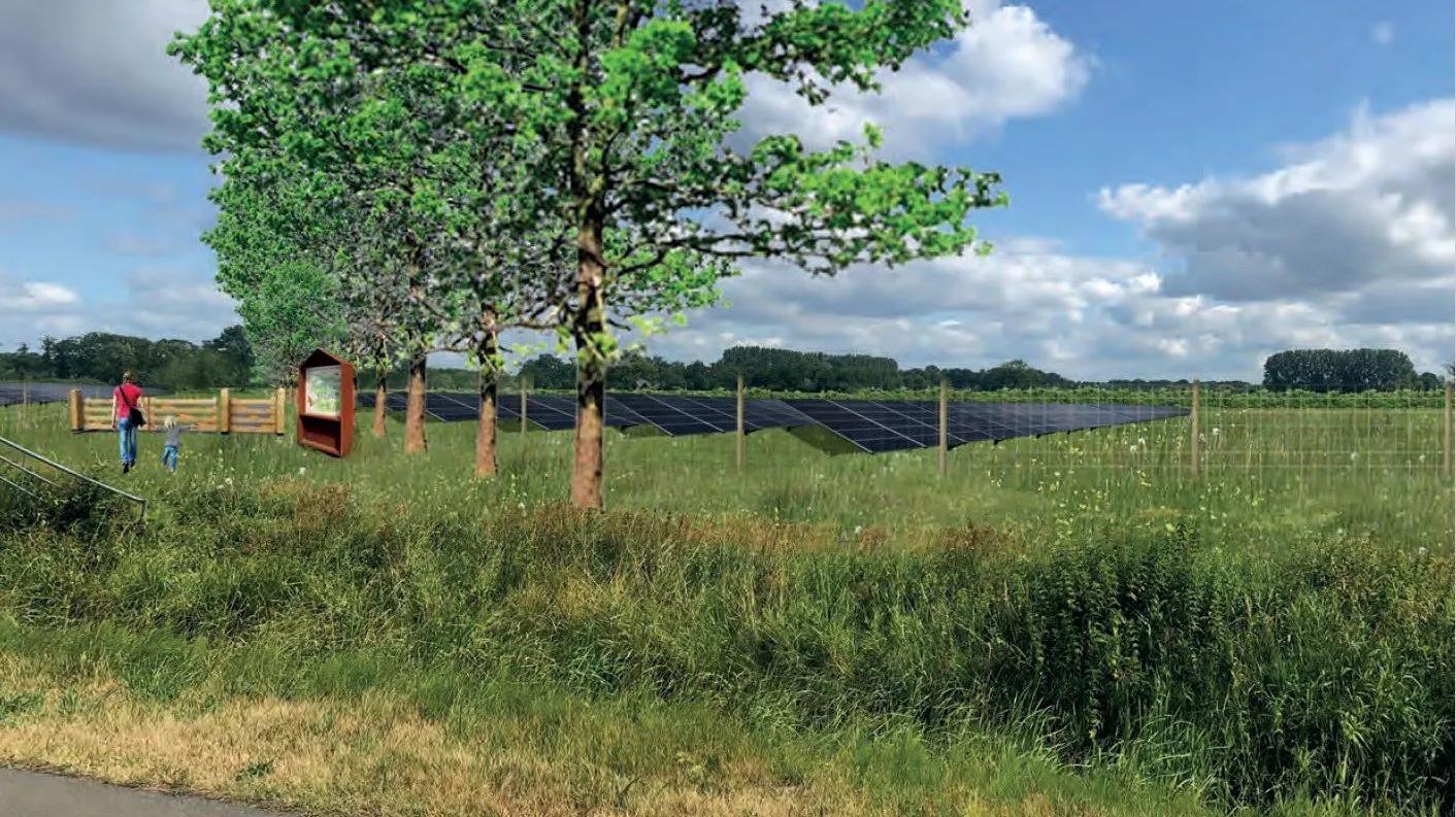 zonnepark nergena visualisatie